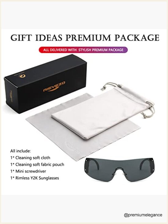 Oversized Y2K Wrap Around Shield Sunglasses Unisex Retro Big Frame main image 4